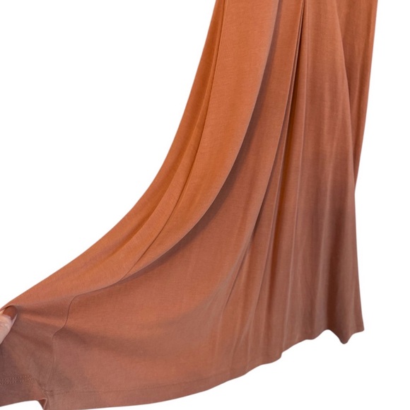 Free People 2-Piece Sasha Lounge Set Flowy Tunic Top & Flare Pants Brown L - Picture 8 of 11